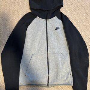 Nike Tech Black and Gray Zip-up